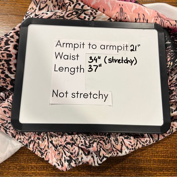 Dana Buchman drape neckline sleeveless knee length dress size Large - Picture 8 of 13